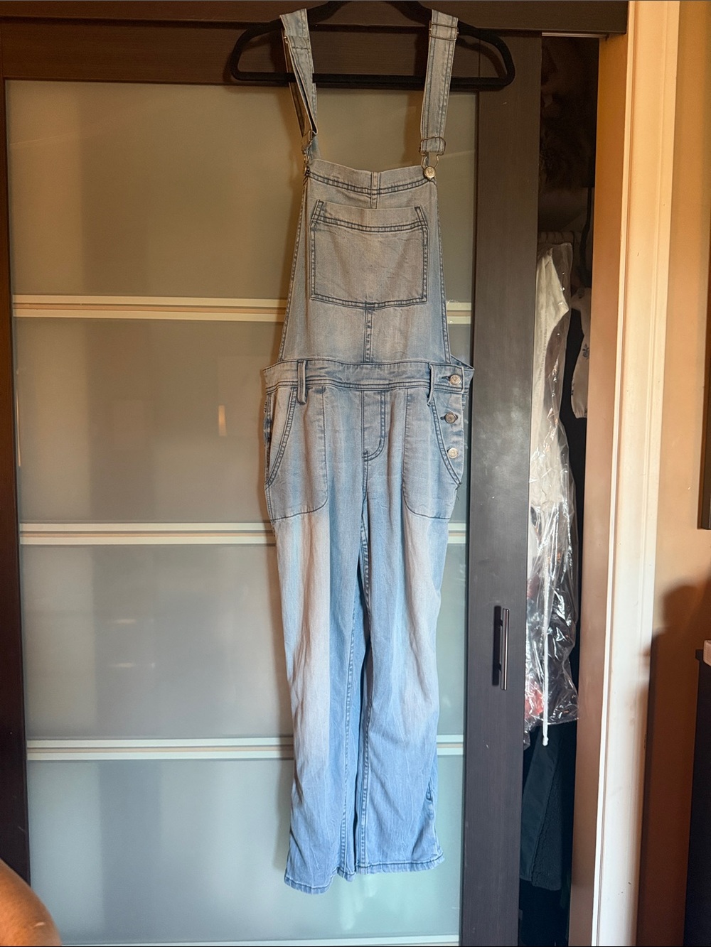 Level 99 Light Wash Denim Overalls